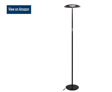 Brightech Sky Downlight - LED Reading Floor Lamp for Offices