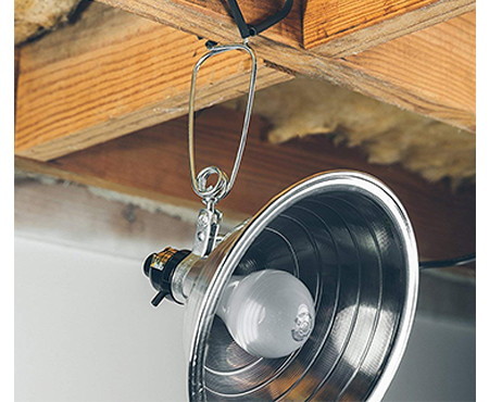 Simple deluxe clamp aluminum reflector light lamp