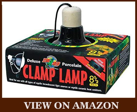ZOO MED Deluxe Ceramic Porcelain Clamp Ceat Lamp