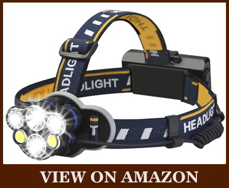 ELMCHEE rechargeable 6 LED 8 modes headlamp