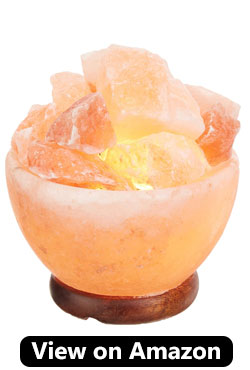 Himalayan Salt Lamp Bowl with Natural Crystal Chunks